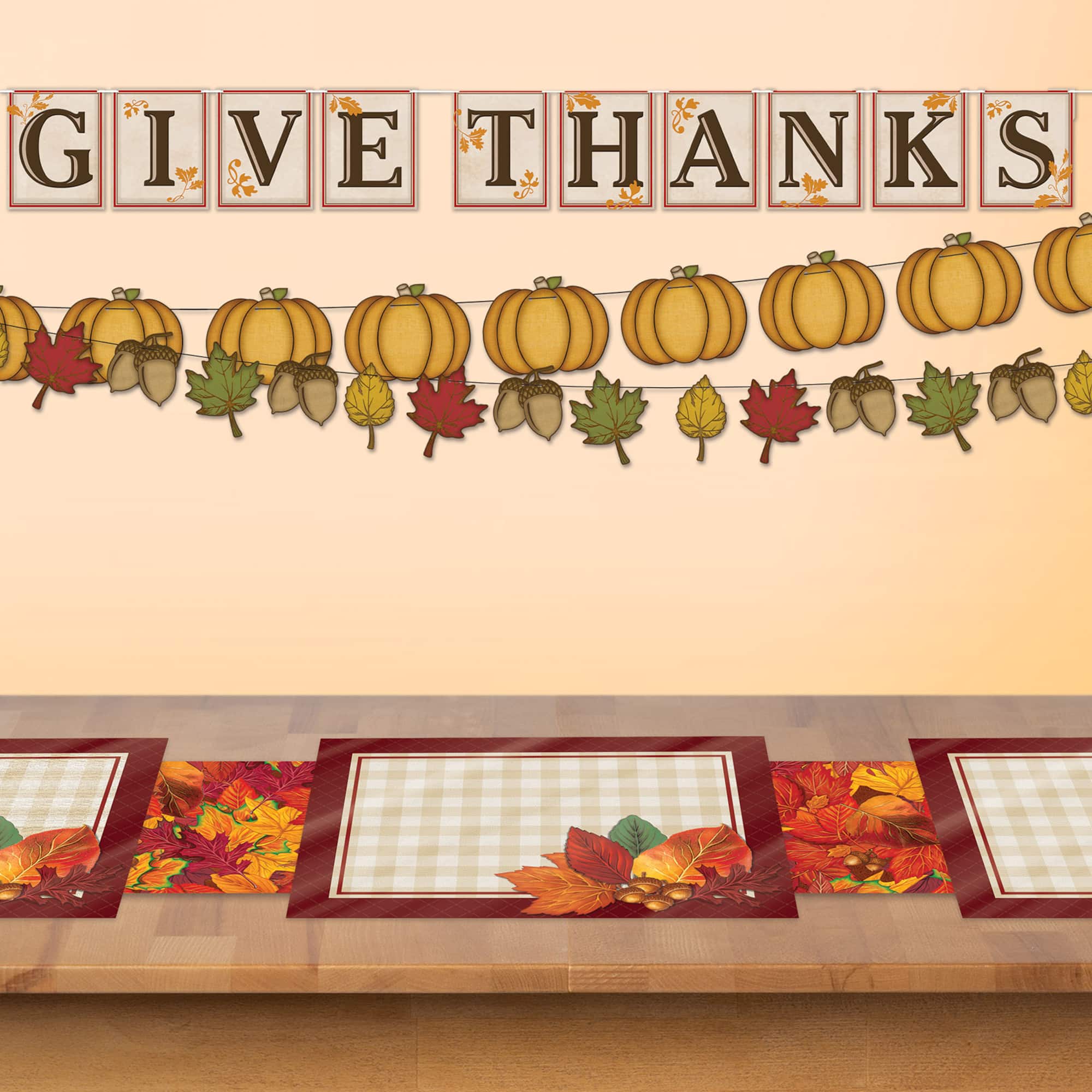 Beistle 10" x 13" Plastic Fall Placemats, 4ct.